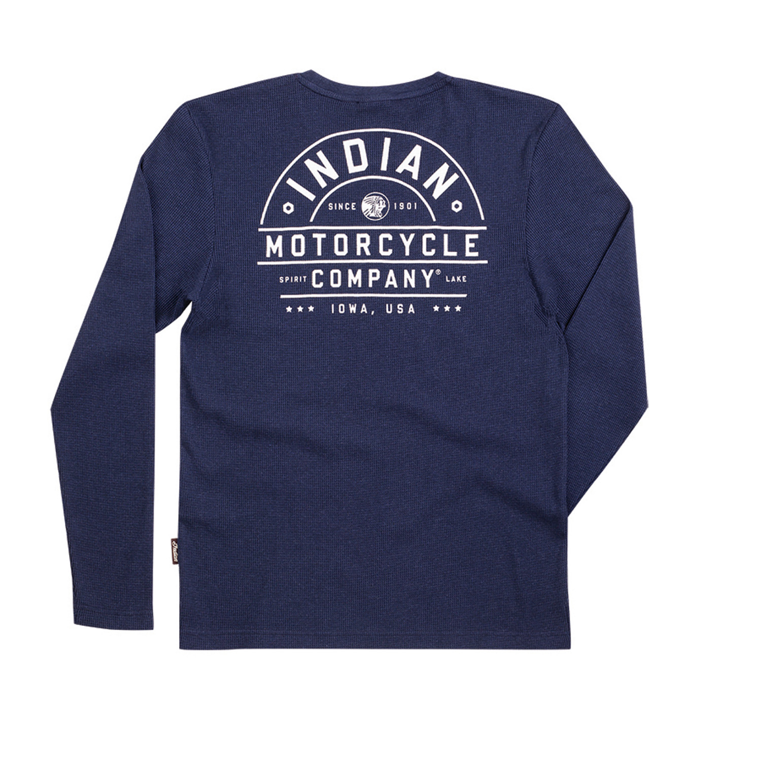 Men's Long-Sleeve Waffle T-Shirt, Navy | Indian Motorcycle