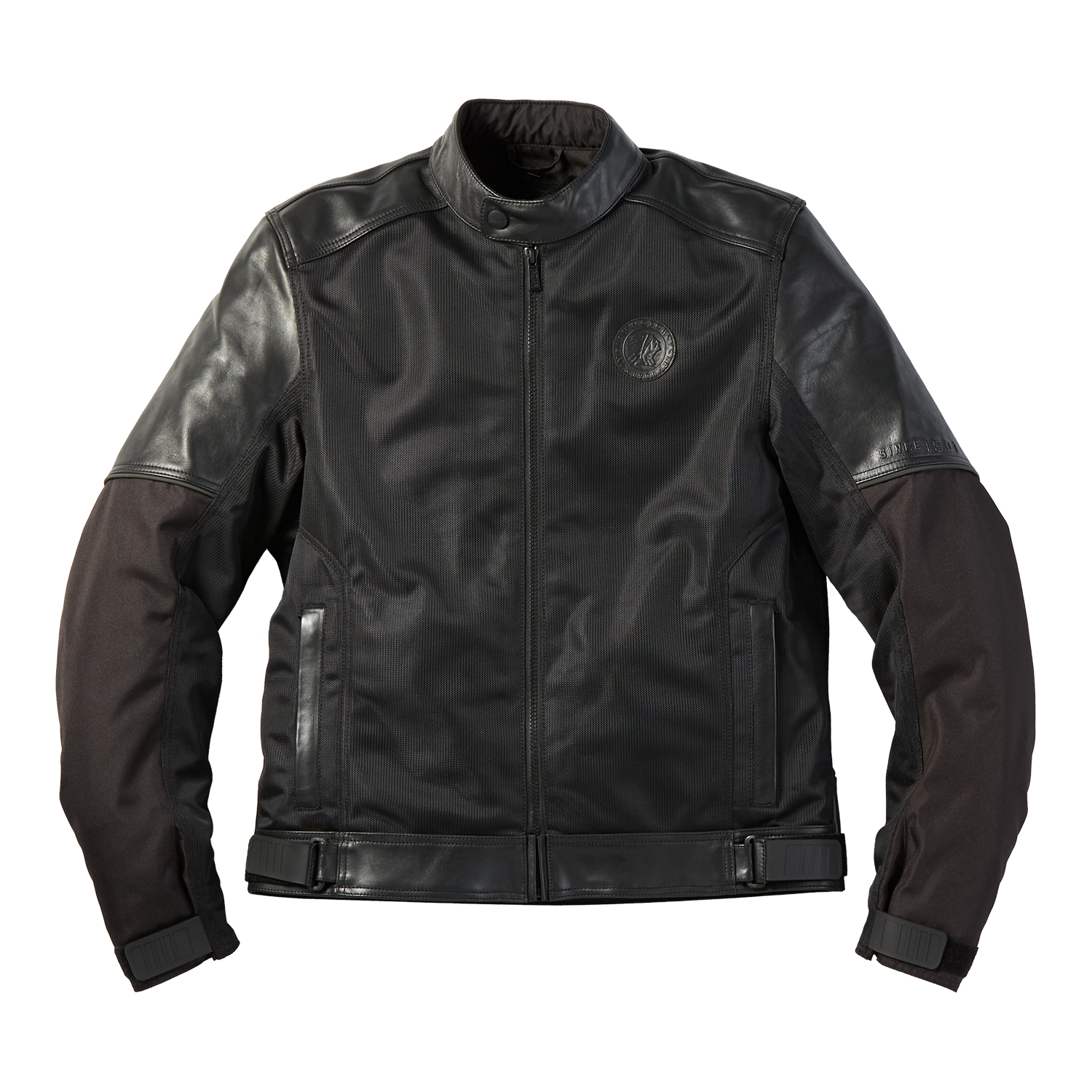 Indian Motorcycle Men's Mesh Lightweight 2 Riding Jacket with Removable Liner Black