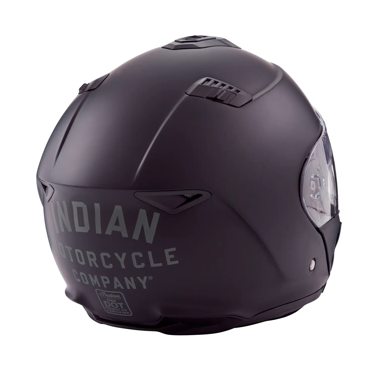Modular Matte Helmet, Black Indian Motorcycle
