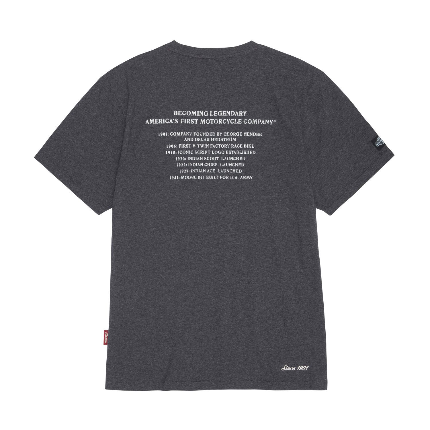 Men's Factory Sign T-Shirt, Gray | Indian Motorcycle EN-CA