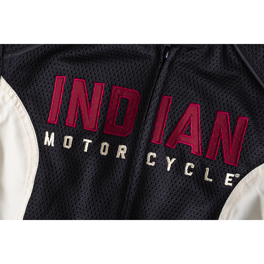 miniature 43 - Indian Motorcycle Women&#039;s Mesh Lightweight 2 Riding Jacket with Removable Liner