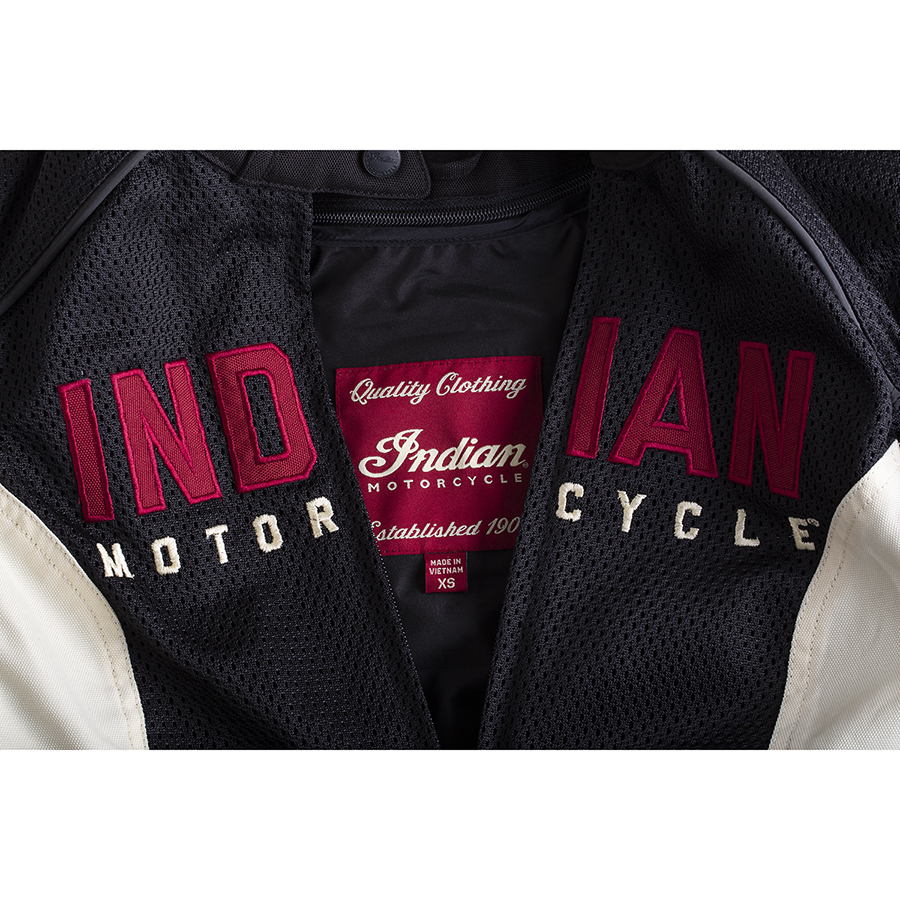 miniature 58 - Indian Motorcycle Women&#039;s Mesh Lightweight 2 Riding Jacket with Removable Liner