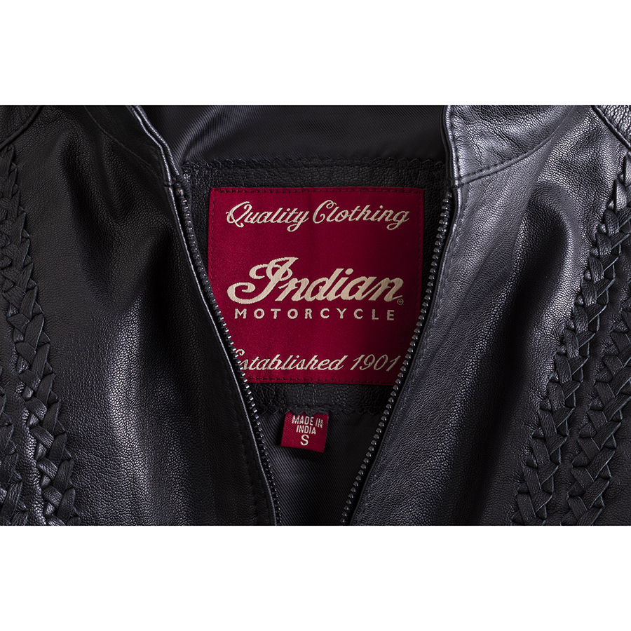 miniature 43  - Indian Motorcycle Women&#039;s Leather Charlotte Casual Jacket, Black