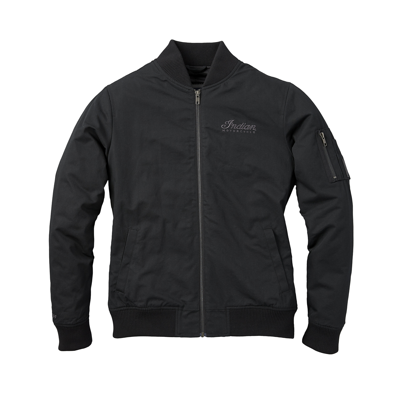 miniature 49 - Indian Motorcycle Women&#039;s Casual Bomber Jacket, Black