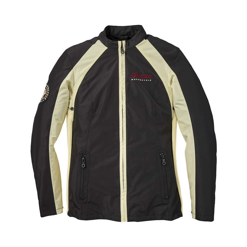 Women's Casual Lightweight Spirit Jacket, Black Indian Motorcycle