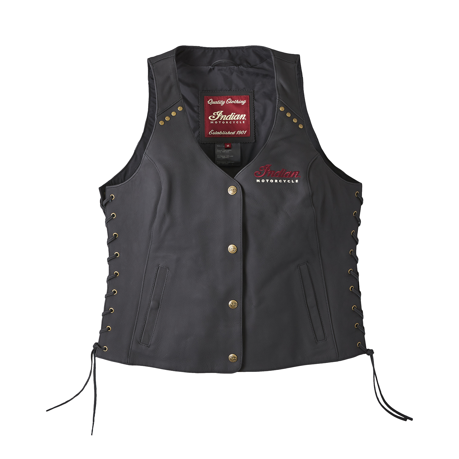 miniature 21  - Polaris Women&#039;s Classic Leather Vest, Black