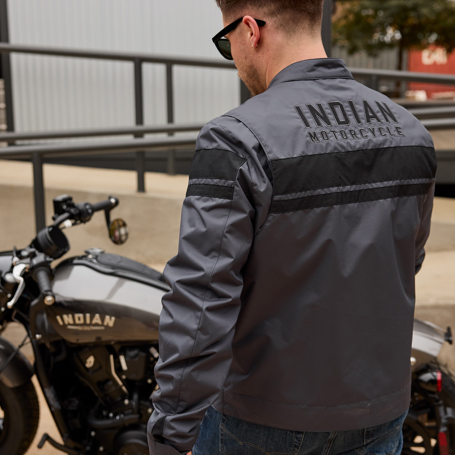 Indian Motorcycle Men's Dominion Jacket Gray 2865668 | eBay