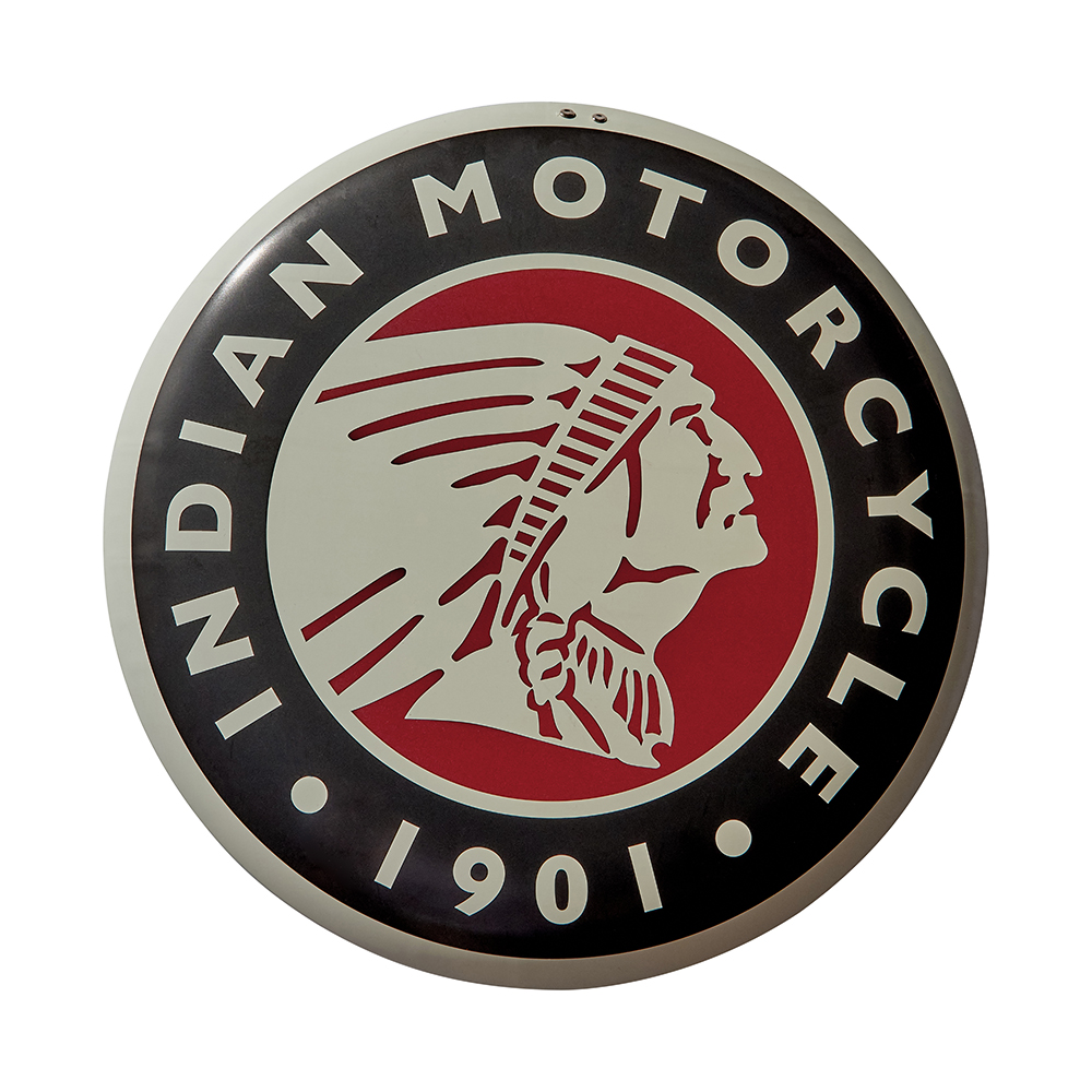 1901 Hexagon Sign, Black | Indian Motorcycle