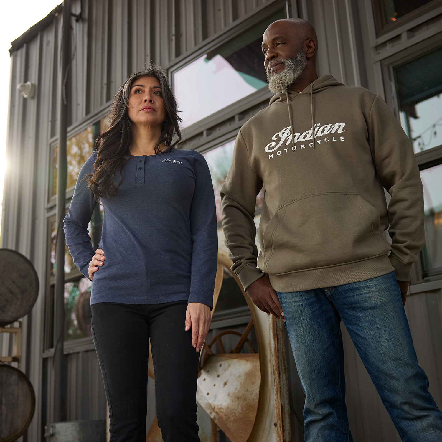 Men's Essential Script Logo Hoodie, Green | Indian Motorcycle Men's Essential Script Logo Hoodie, Green | Indian Motorcycle