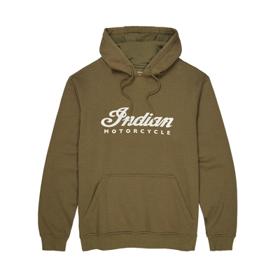 Men's Essential Script Logo Hoodie, Green