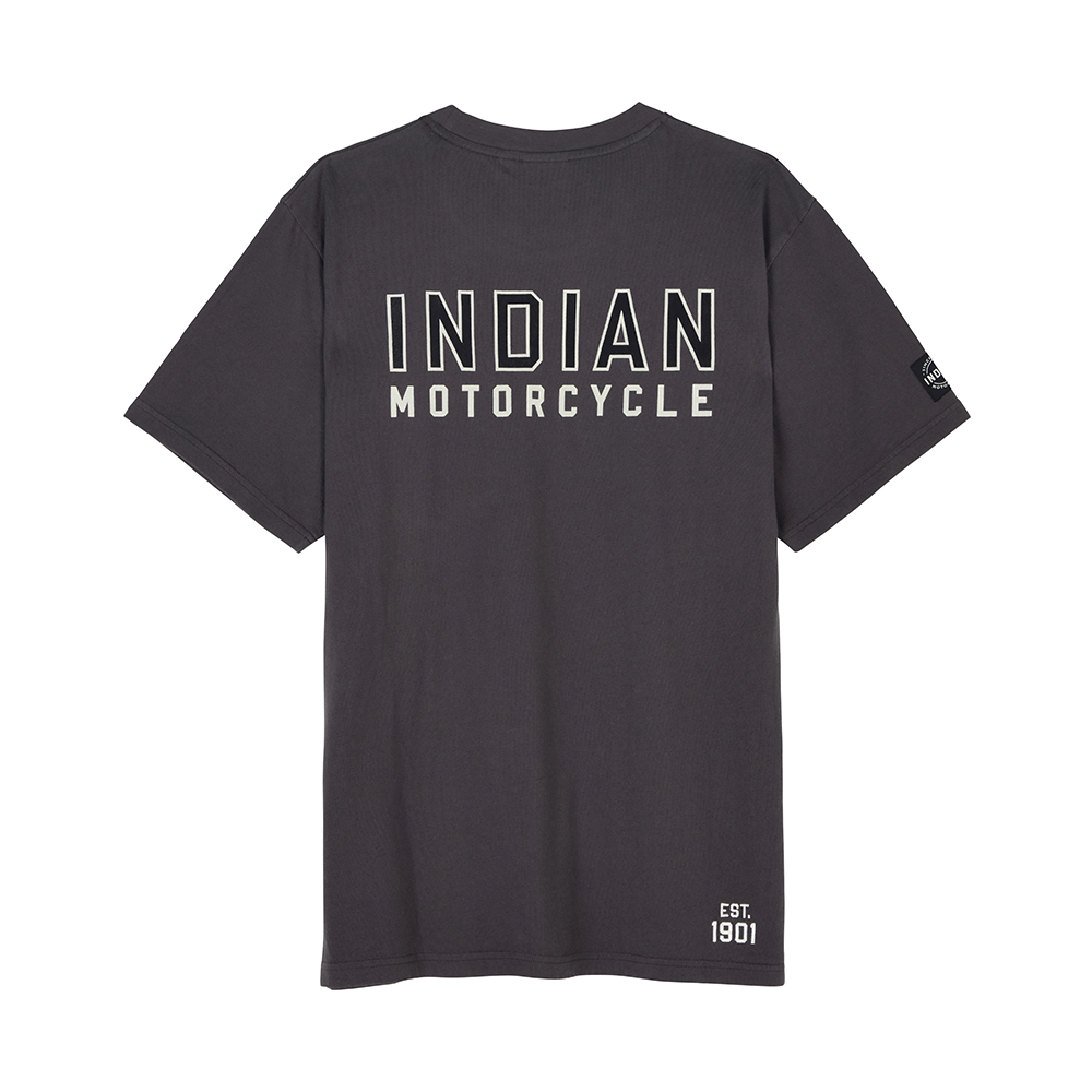 Men's Outline Block Pocket T-shirt, Gray | Indian Motorcycle