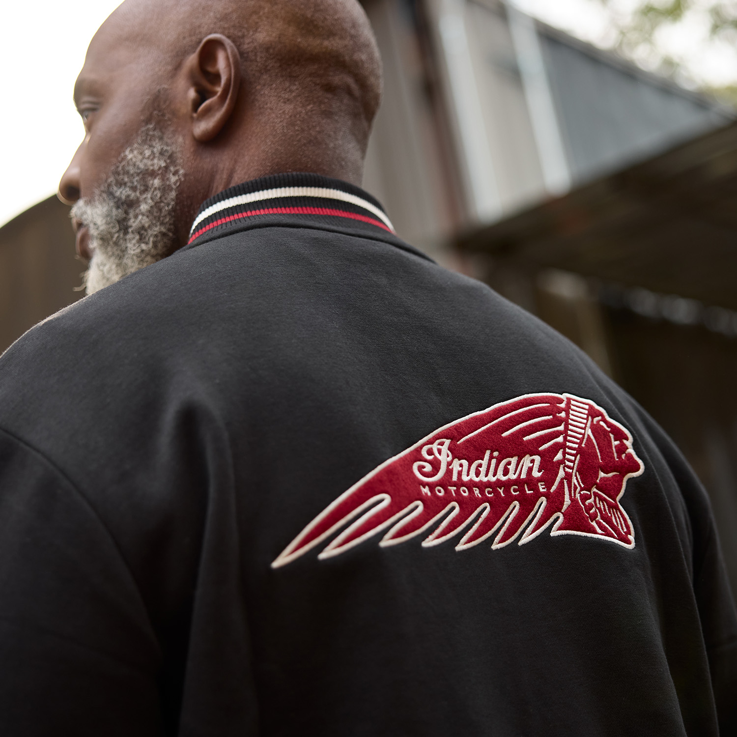 Men's Headdress Zip Thru, Black | Indian Motorcycle