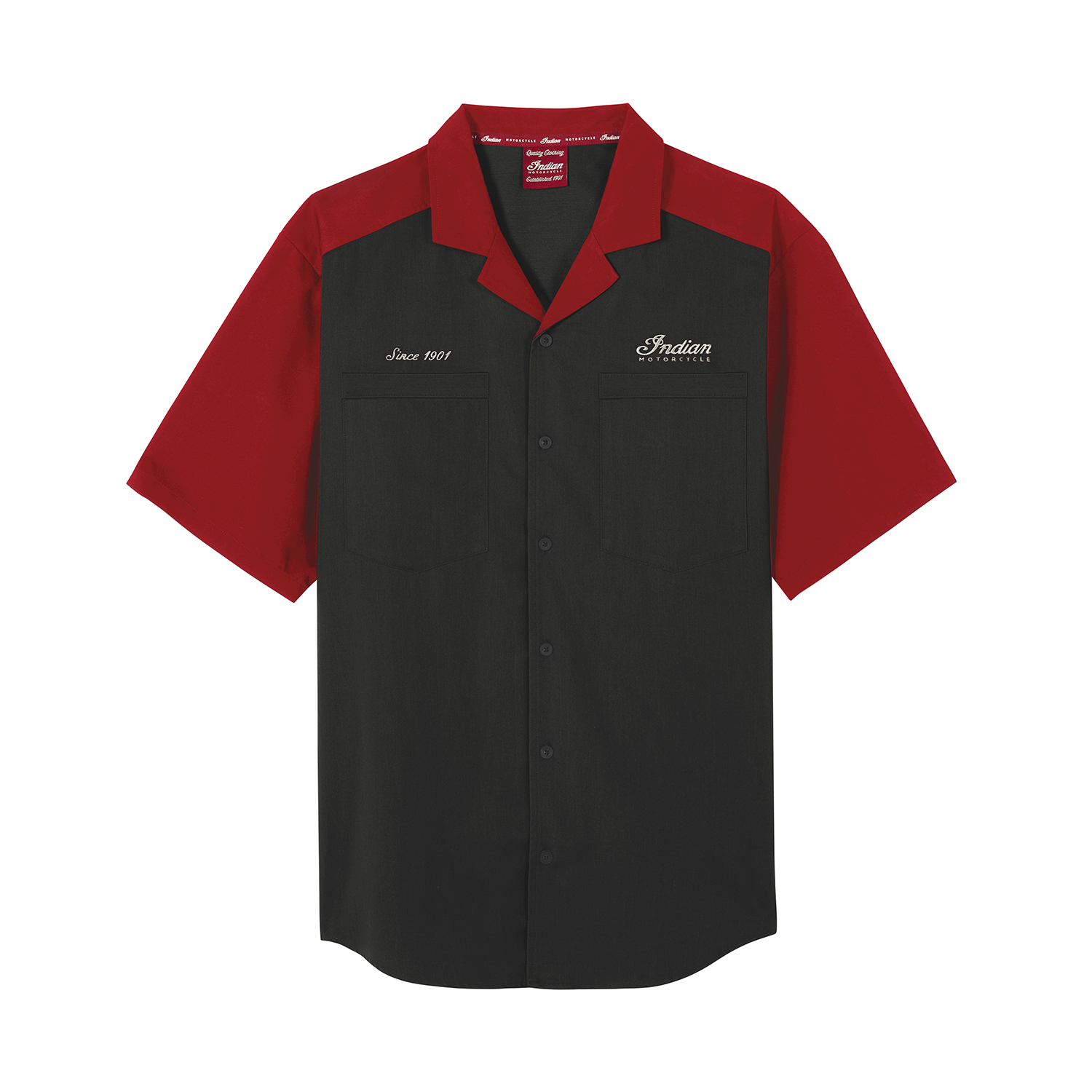 Men's Headdress Pocket SS Shirt, Red | Indian Motorcycle
