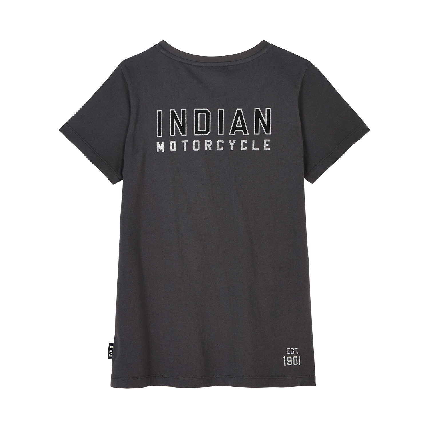 Women's Outline Block Pocket T-shirt, Gray | Indian Motorcycle
