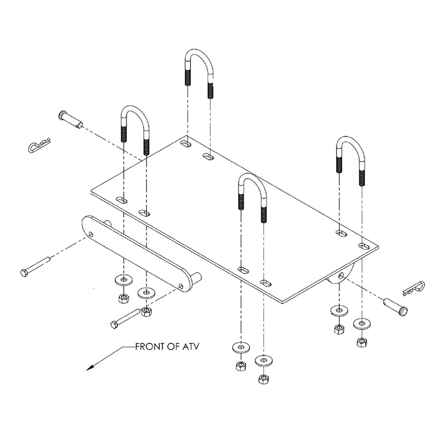 ATV Plow Mount Kit - Honda® TRX® Rincon® 650 / 680 (All) | Kolpin