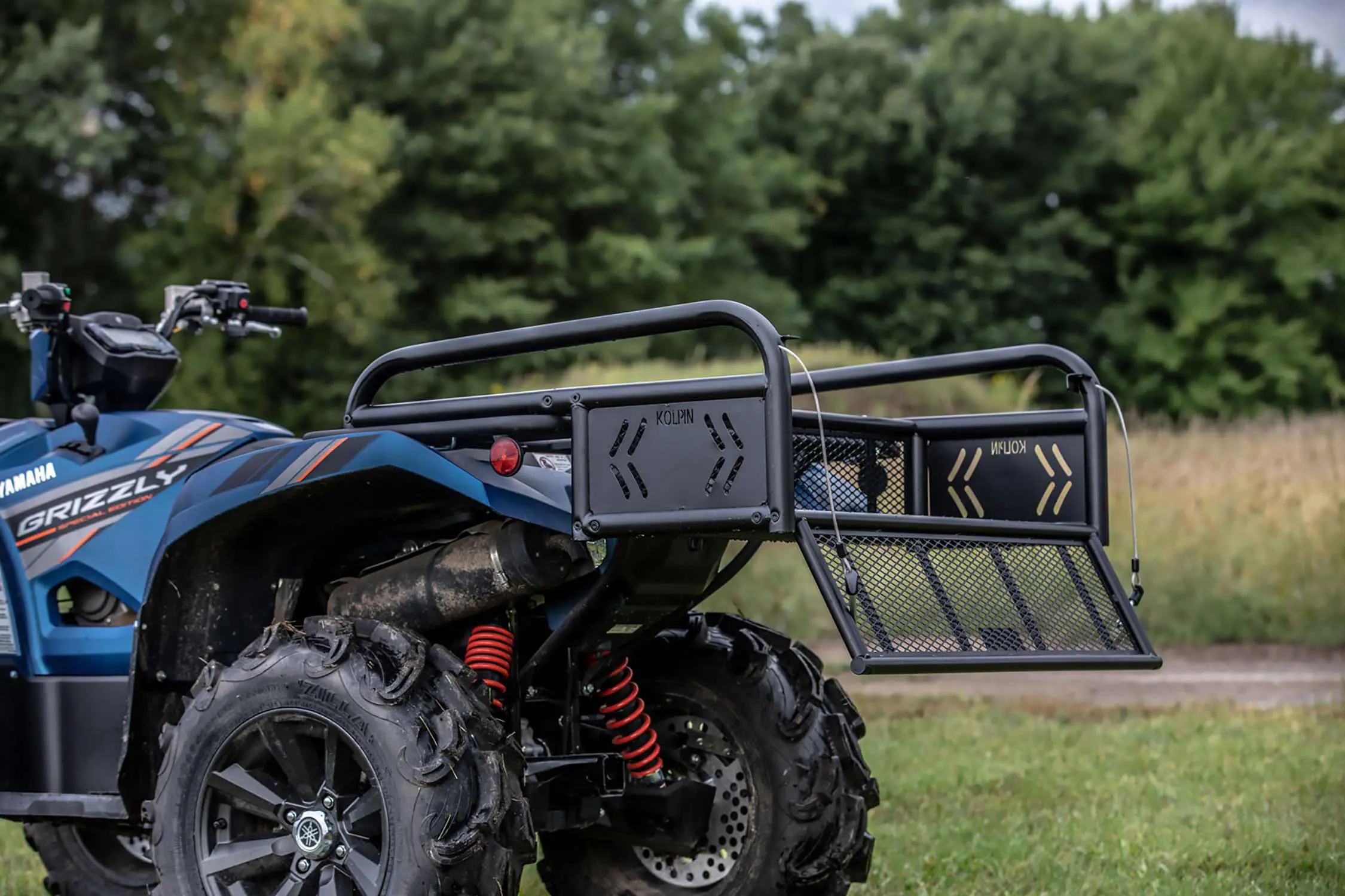 Kolpin 53350 ATV Rear Drop Rack Basket Convertible 3-in-1, Black, 43 - Foto 3