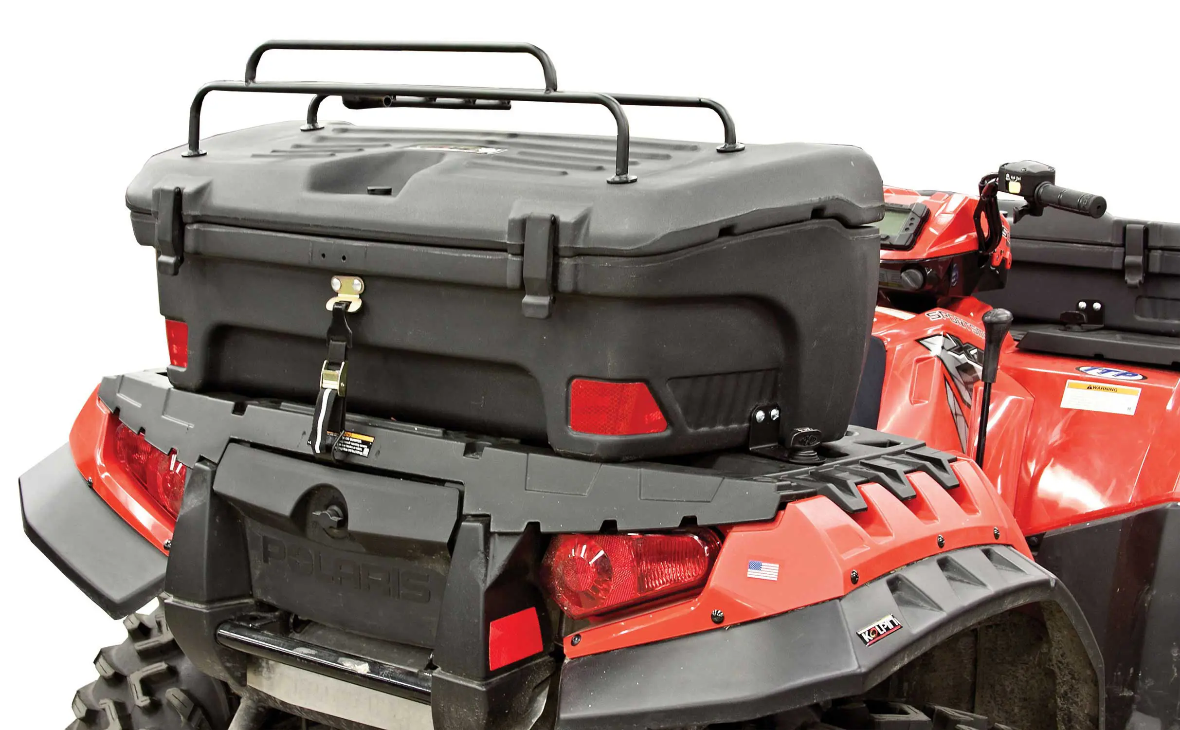 Polaris Sportsman ATV Lock \u0026 Ride® Mounting Kit for Rear Storage Box |  Kolpin, image size:2425x1500