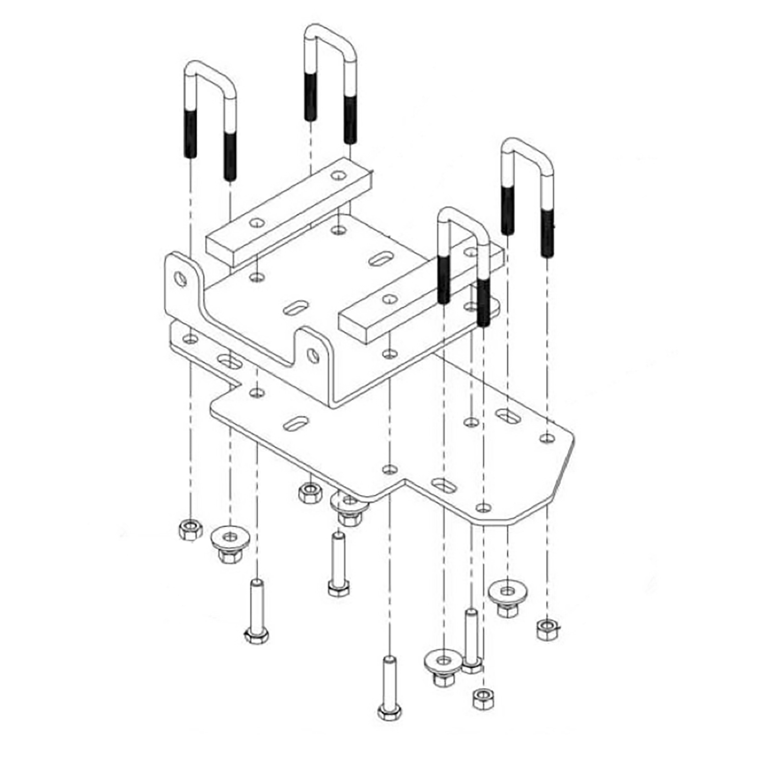 Winch Mount Kit - Honda® Rubicon™ 500 (2001-2004) | Kolpin