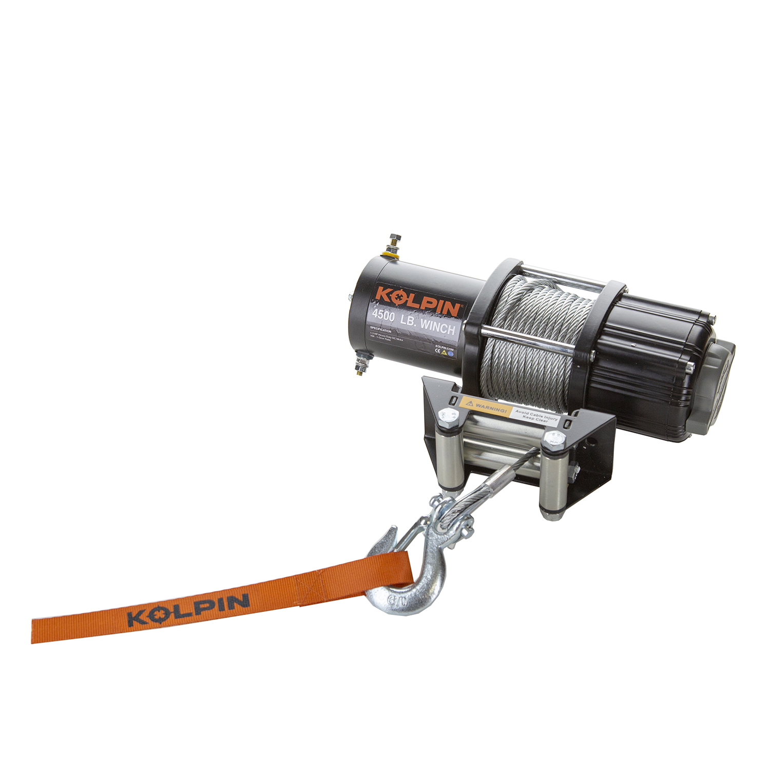 Verricello Kolpin 25 – 9450 Da 4500 LB (2041 Kg) - Cavo D'Acciaio 15m - Traino Per ATV E UTV