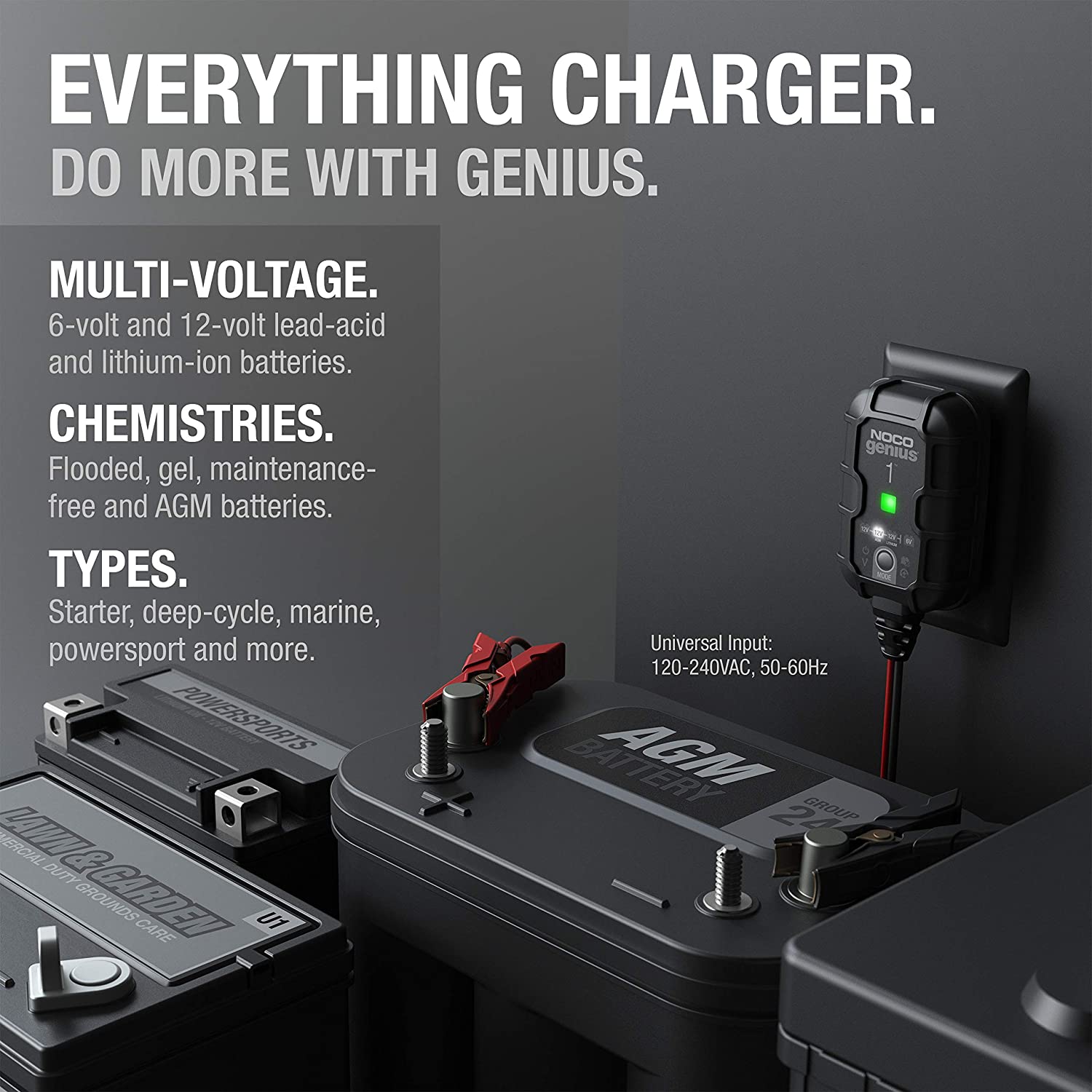 NOCO Battery Charger 1 Amp, Part 2830567 | Timbersled Snow Bike