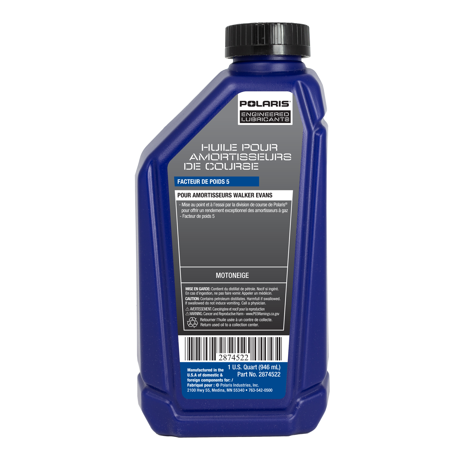 Racing Gas Shock Oil, 1 Qt., Part 2874522 | Polaris
