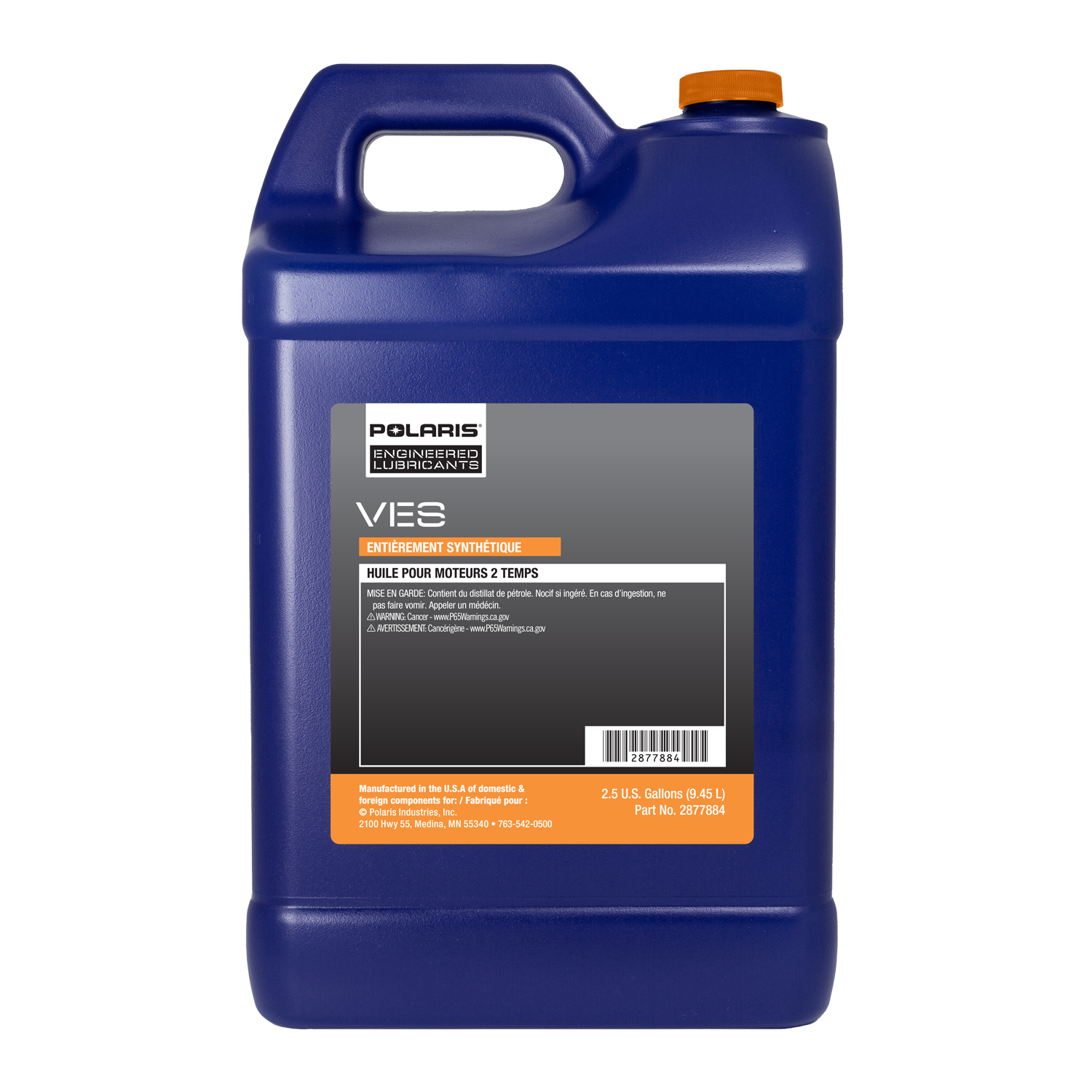 Polaris Snowmobile VES Full Synthetic 2 Cycle Engine Oil for Switchback, INDY,