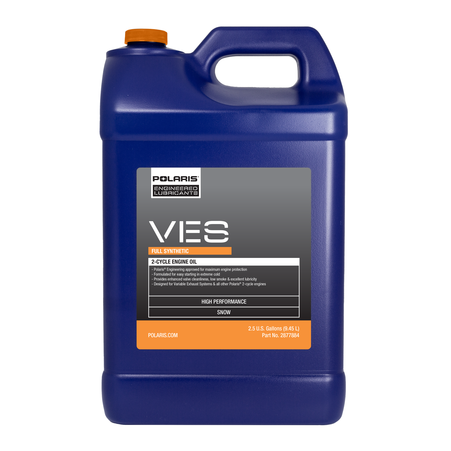Polaris Snowmobile VES Full Synthetic 2 Cycle Engine Oil for