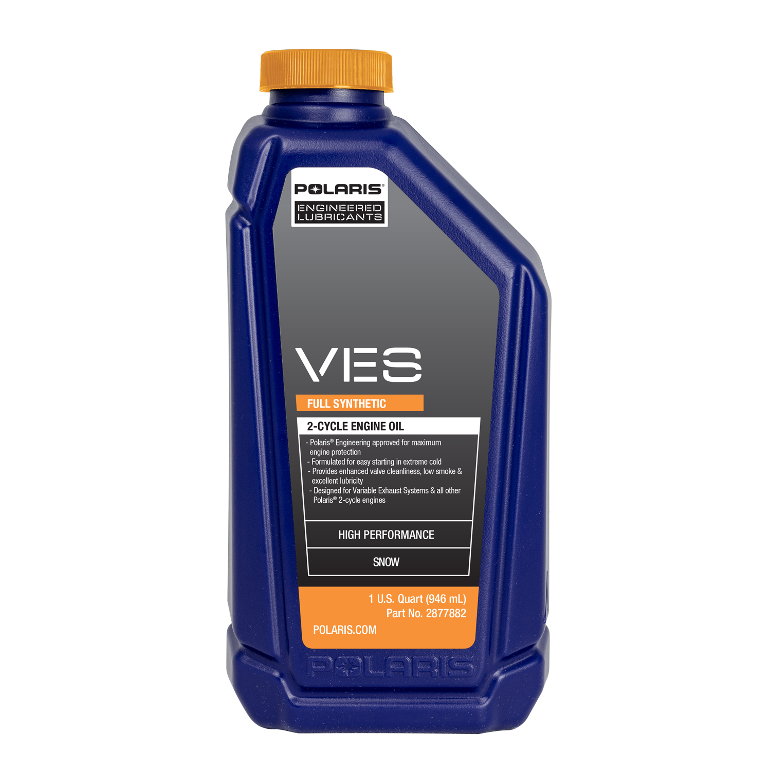 Polaris Snowmobile VES Full Synthetic 2 Cycle Engine Oil for