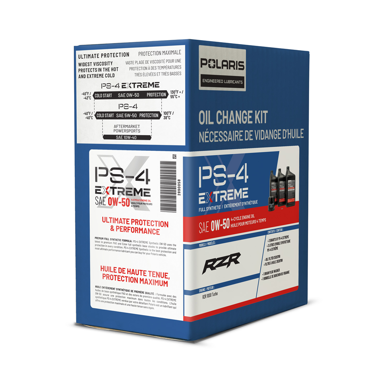 Full Synthetic Oil Change Kit, 3 Qts. Of PS-4 Extreme 0W-50