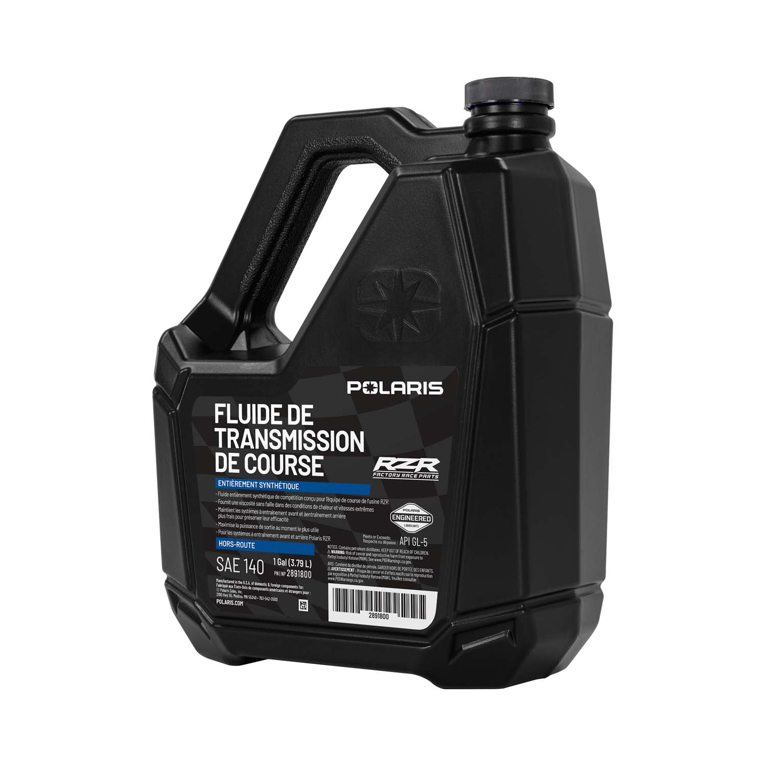 Polaris RZR Factory Race Drive Line Fluid, 1 Gallon, Part 2891800