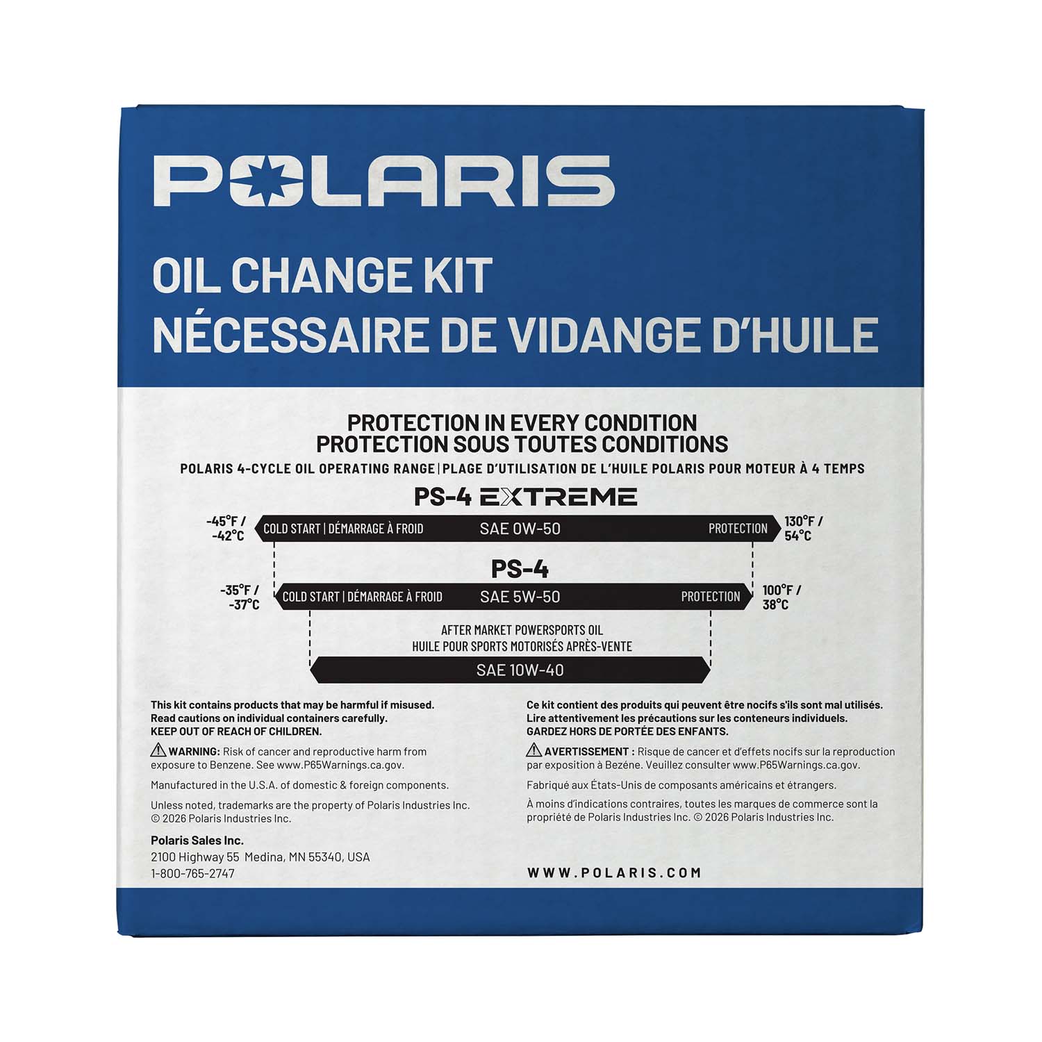 Full Synthetic Oil Change Kit, 2881696, 3 Quarts of PS-4 Engine