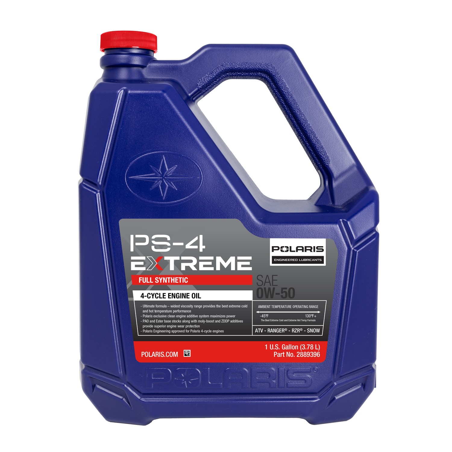 Polaris PS-4 Extreme Full Synthetic 0W-50 Engine Oil, 4-Stroke