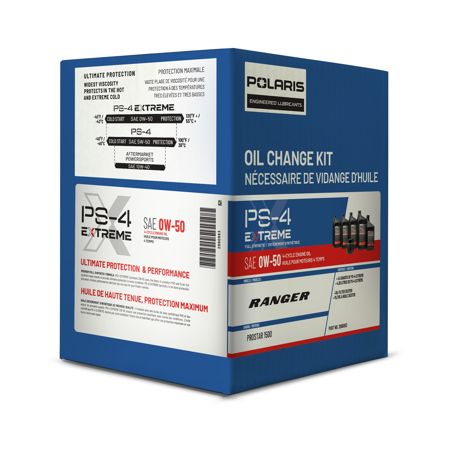 Extreme Full Synthetic Oil Change Kit, Polaris Ranger