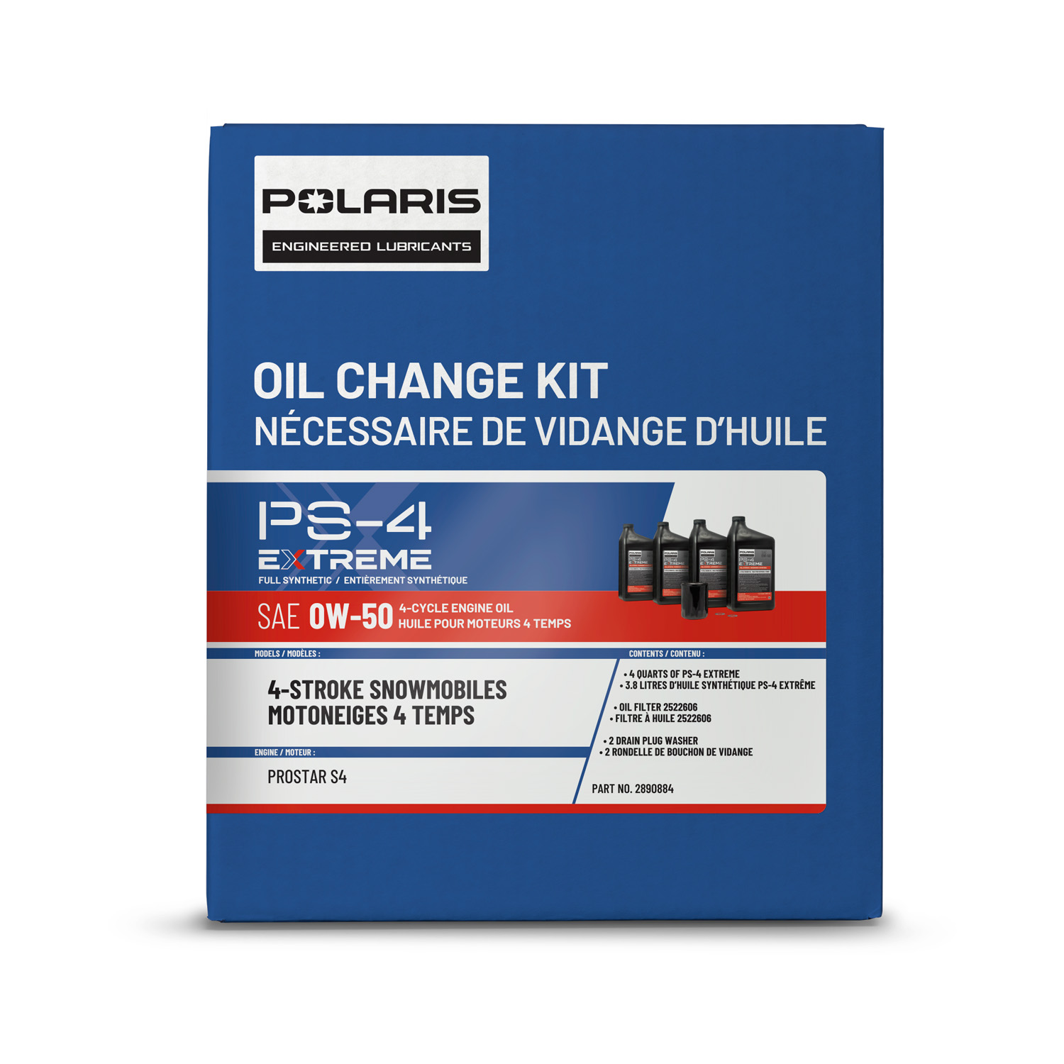 polar 8.1コンプリート PS-4 EXTREME OIL CHANGE KIT, 4.5 QTS INCL. 4 QTS. OIL