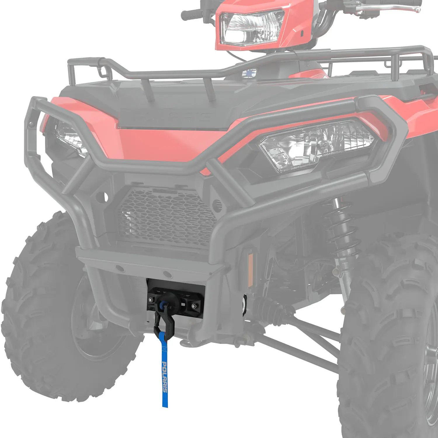 3500 fontos csörlőkészlet szintetikus kötéllel Sportsman ATV-hez - 4. kép a 7-ből