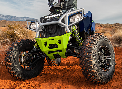Off-road vehicle in the desert