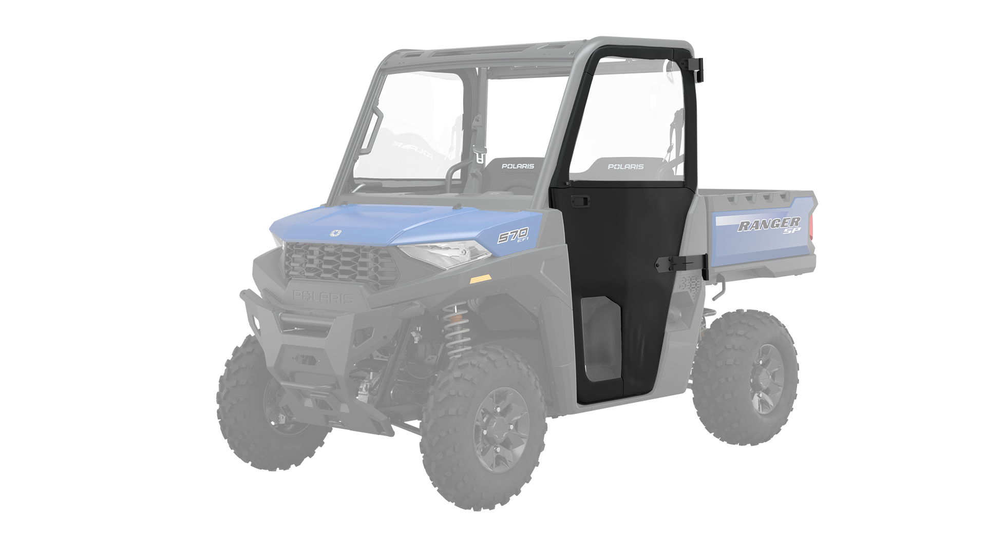 Lock & Ride Rear Panel - Poly - Clear | Polaris RANGER