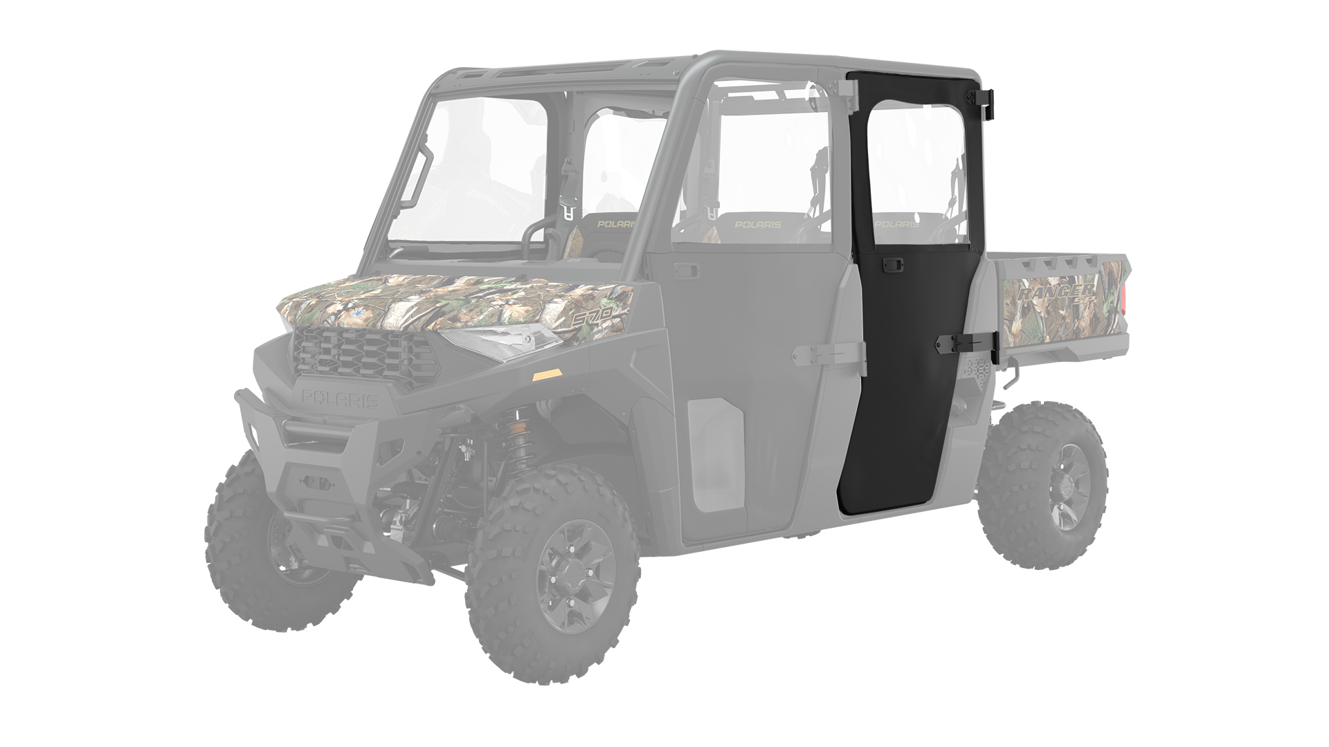 Zip Window Doors Rear Canvas Polaris RANGER