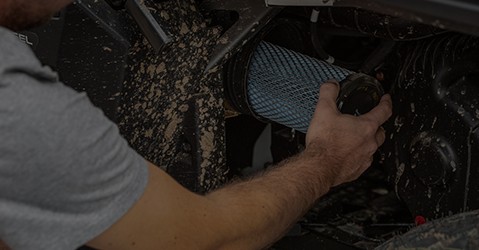 Changing the filter in a Polaris vehicle