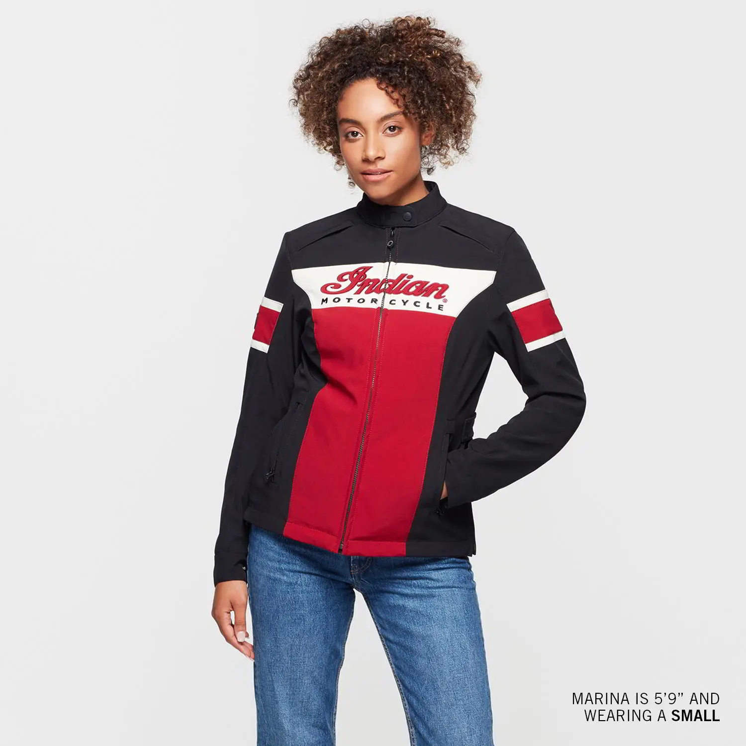 Women's Madison Jacket, Red Indian Motorcycle