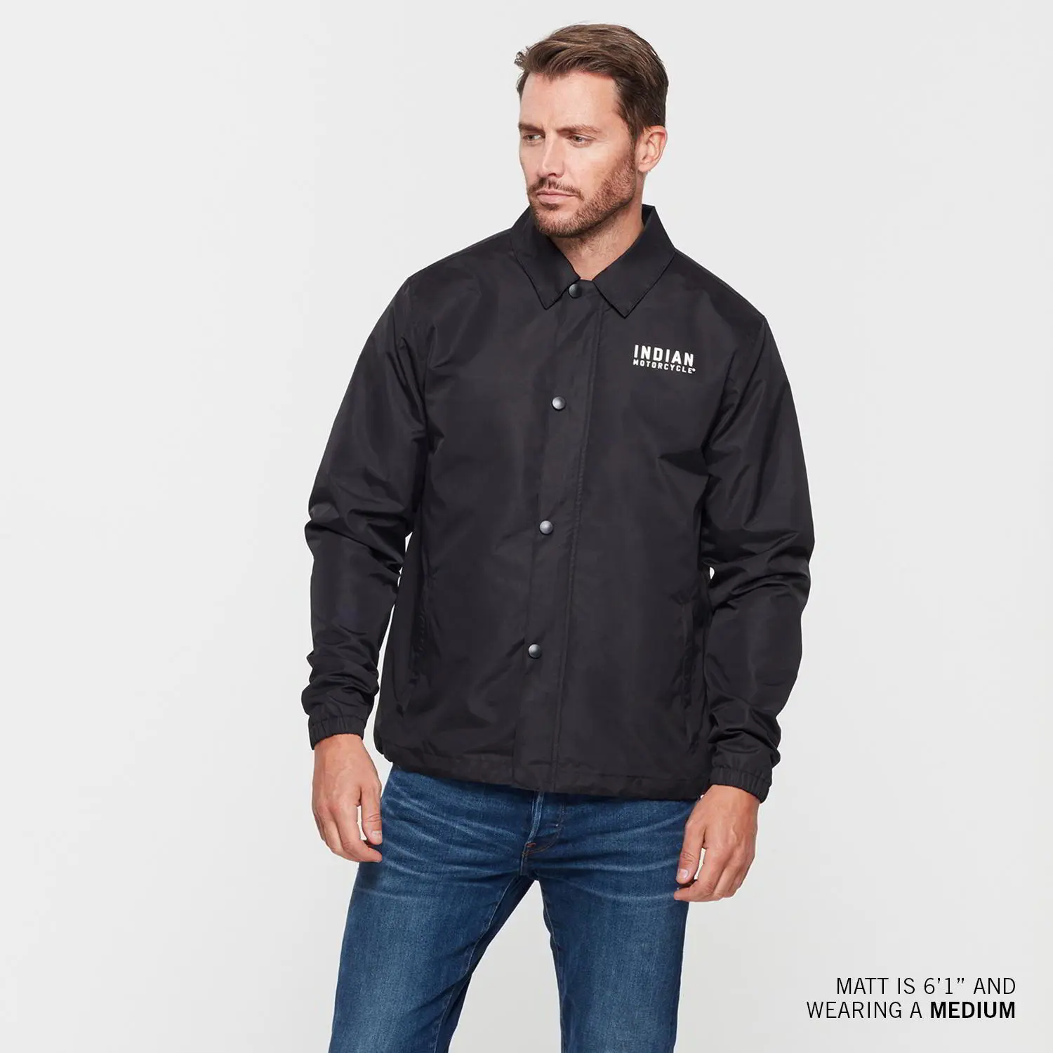Indian Motorcycle Men's Burlington Jacket, Black Indian Motorcycle Men's Burlington Jacket, Black