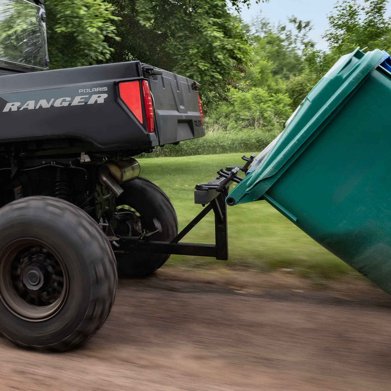 Trash Can Hitch and Hauler for RANGER and Polaris XPEDITION