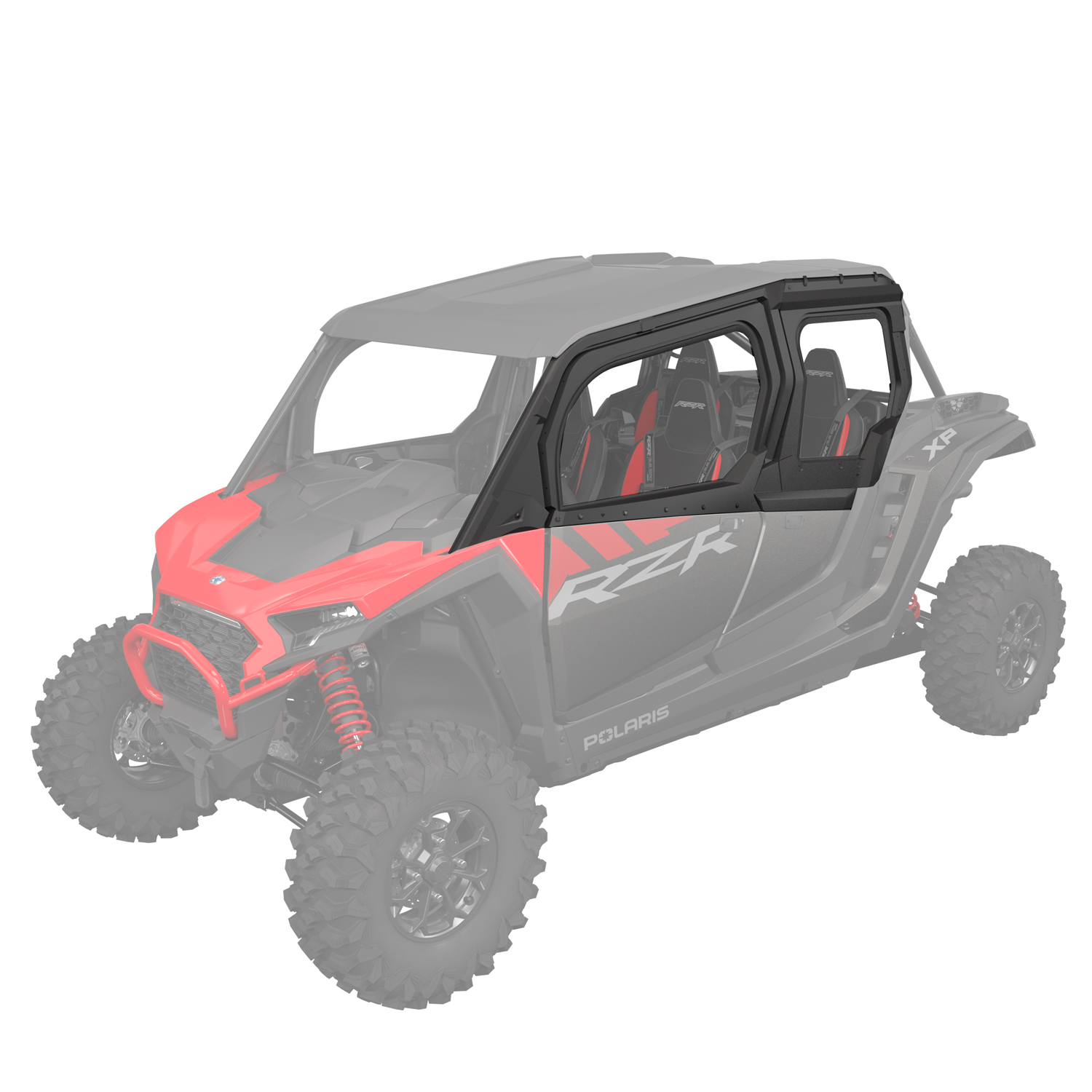 Zip Window Upper Doors for RZR XP 4 1000, Front & Rear, Poly, Set of 2 ...