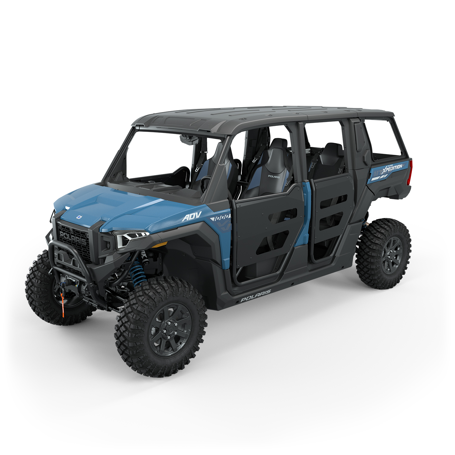 Skeleton Half Doors for POLARIS XPEDITION, Rear, Steel, Set of 2