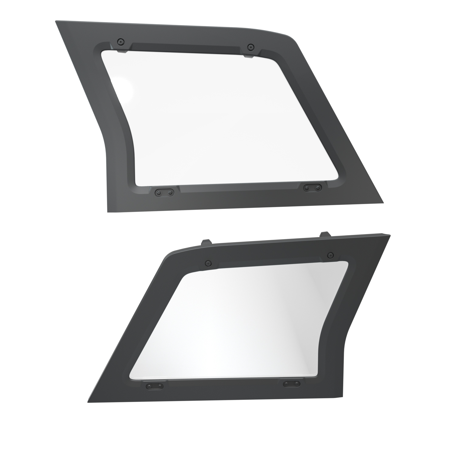 Rear Side Panels, Glass, for Polaris XPEDITION SxS, Set of 2