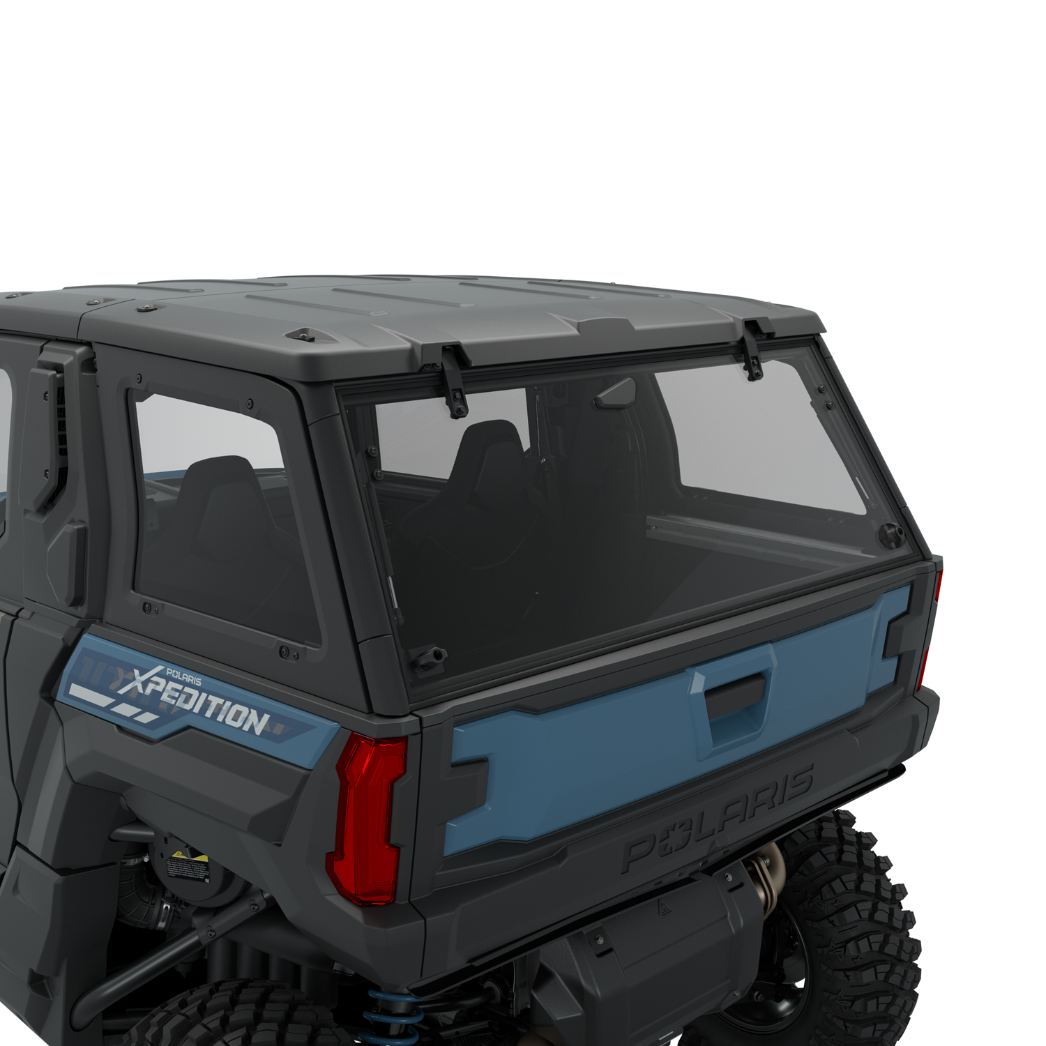 Rear Side Panels, Glass, for Polaris XPEDITION SxS, Set of 2