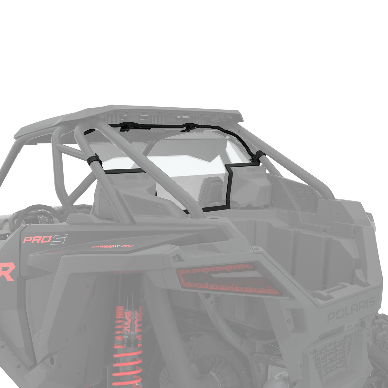Lock & Ride Poly Rear Panel, 2-Seat | Polaris RZR