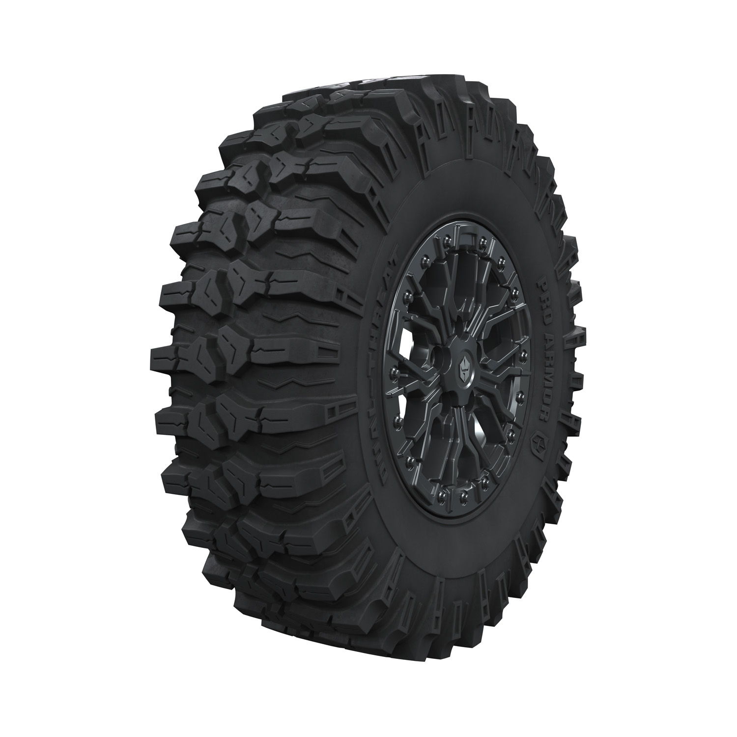 Pro Armor Wheel & Tire Set: 5307 Beadlock & Dual Threat, 32 | Polaris RZR