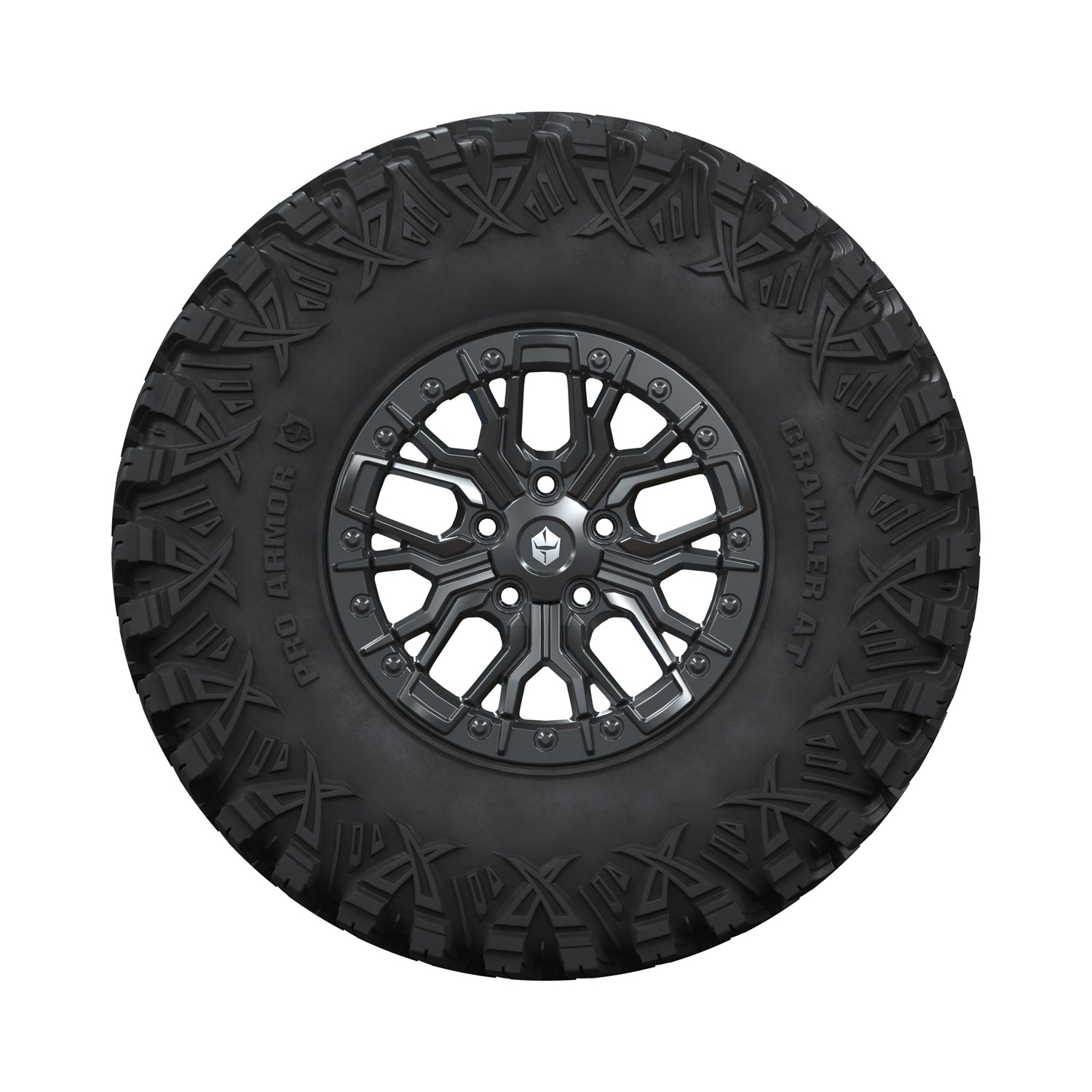 Pro Armor Wheel & Tire Set: 5307 Beadlock & Crawler AT, 32