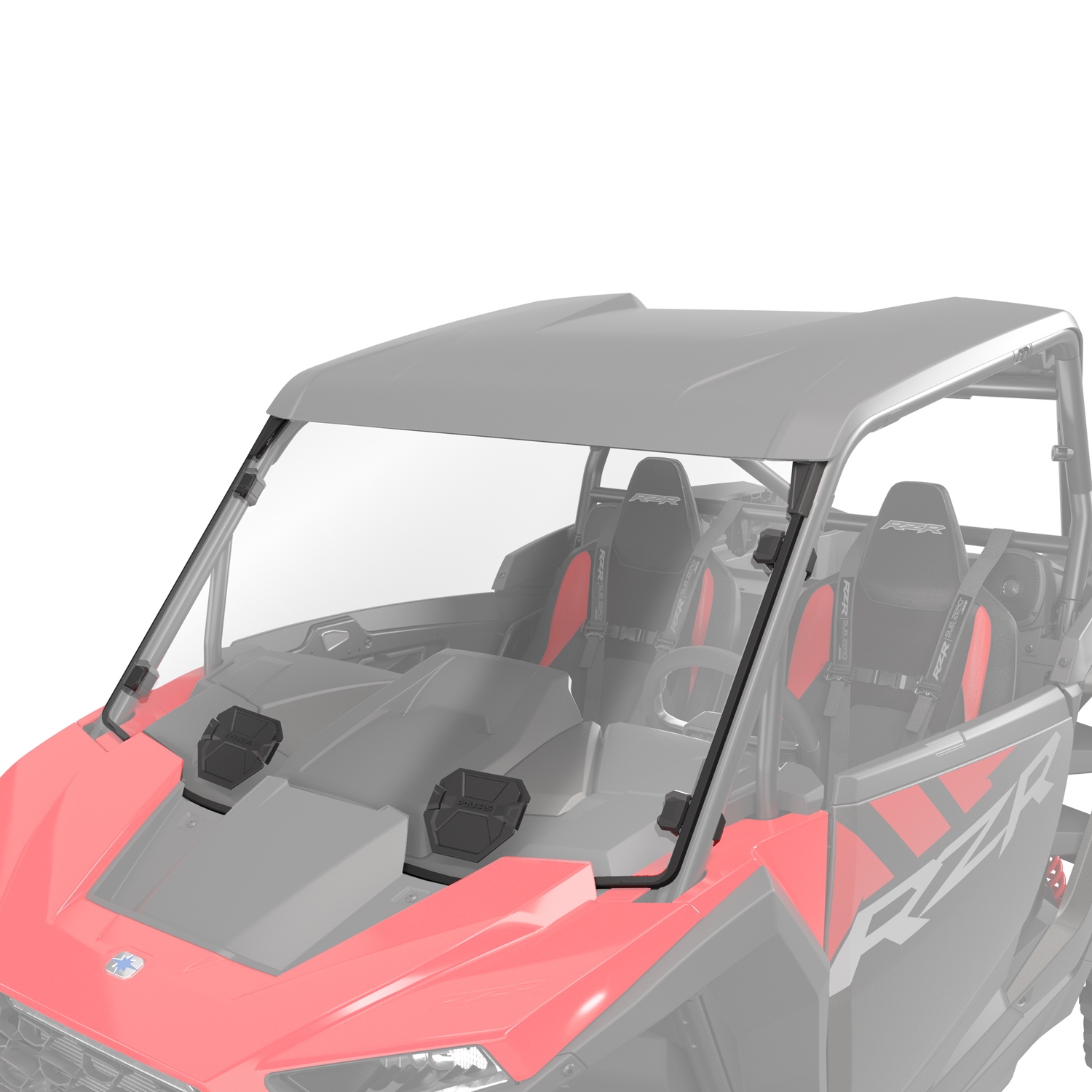 当季大流行 Full Ride & Lock Vented Poly Coat Hard - Windshield その他
